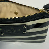 Kate Spade Black-Tan Stripe Coin Purse ? key chain