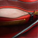 Coach Burgundy Solid Leather Crossbody Handbag