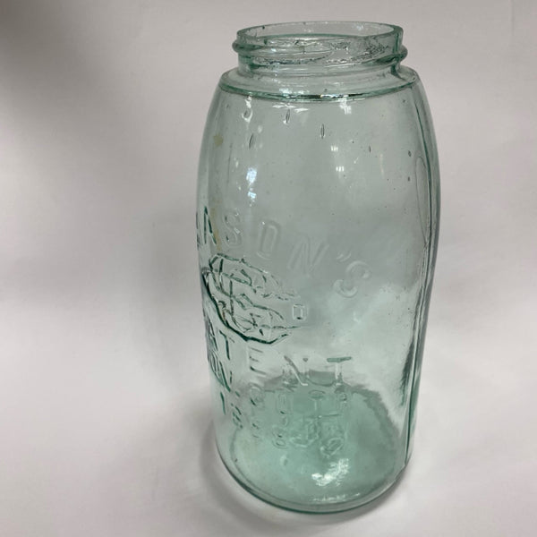 Mason Jar Patent Nov. 30 Th 1858. 1/2 Gallon