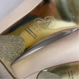 Adrianna Papell Size 9 Women's Beige Solid Open Toe Heels