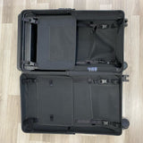 Velo Black Solid Suitcase Carry on expandable to Checking Bag