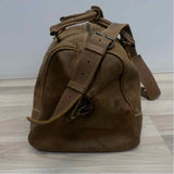 Root Beige Distressed Duffle Bag