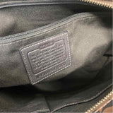 Coach Brown Monogram Leather Shoulder Handbag