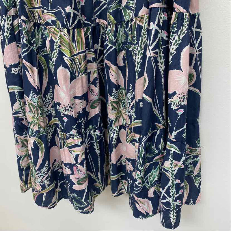 Vineyard Vines Size Xl Women's Blue-Pink Pattern Maxi Dress