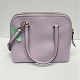 Kate Spade Lilac Solid Leather Satchel Handbag