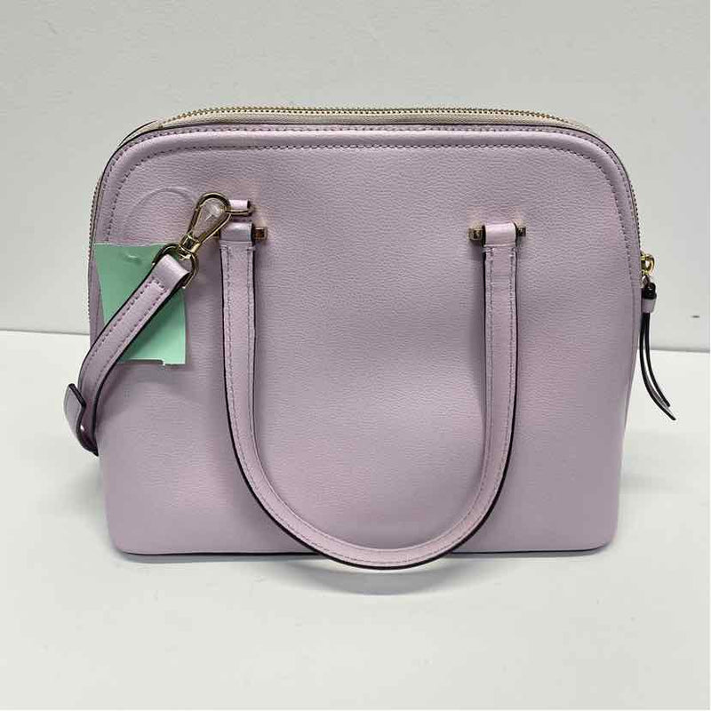 Kate Spade Lilac Solid Leather Satchel Handbag