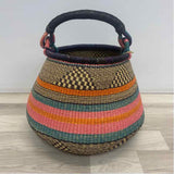 Alaffia Baskets Purple-Multicolor Savannah Grass Basket