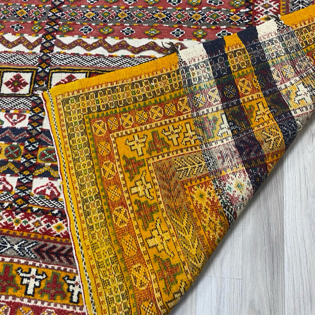 Yellow-Multicolor Wool Rug