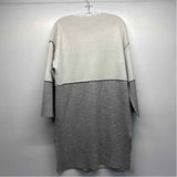 Badgley Mischka Women's Size M Blue gray Color Block Button Up Coat