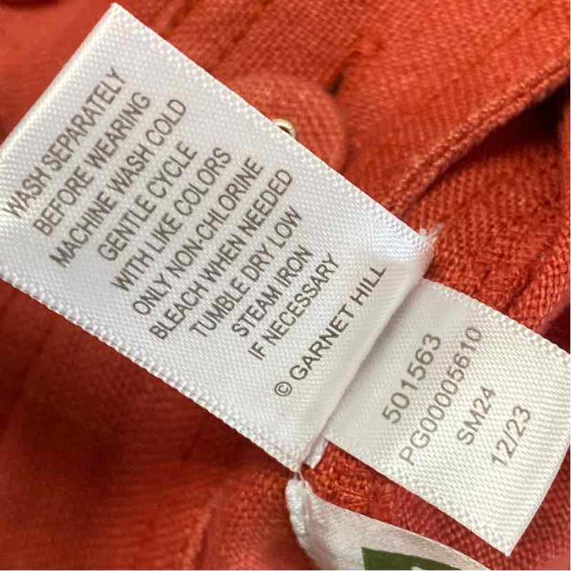Garnet Hill Size 4-S Women's Coral Solid Pants Jumpsuit