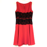 Ann Taylor Loft Women's Size 2-S Pink Lace Insert Sleeveless Dress