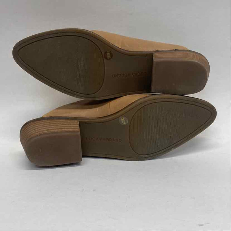 Lucky Brand Size 8 Women's Tan Solid Mules Shoes