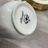 Nittoroyal Ivory-Gold Bone China Tea Set