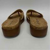 Donald J Pliner Size 8 Women's Beige Animal Print Camel Toe Sandals