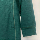 Toad&Co Size L Women's Green Tweed Sweater Dress