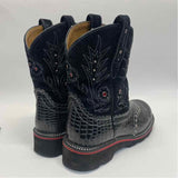 Ariat Size 7 Women's Black-Red Animal Print Western Boots