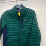 Vineyard Vines Women's Size L Green-Navy Stripe Puffer Jacket
