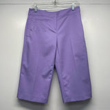 Izod Size 4 Women's Lilac Textured Bermuda Capri