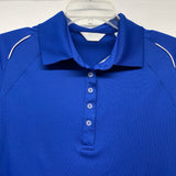 Callaway Size S Women's Royal Blue Solid Polo Activewear Top