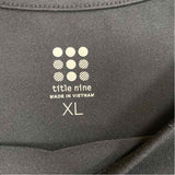 Title Nine Size Xl Women's Black Solid T-Shirt Dress