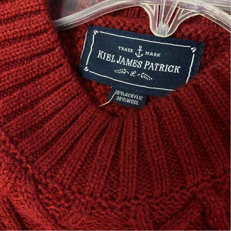 Kiel James Patrick Size L Women's Red Roses Sweater Dress