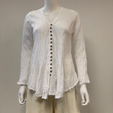 Top long Sleeve  button down gauze