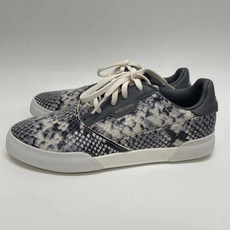 Adidas Size 8 Women's Gray Animal Print Lace Up Sneakers