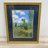 Framed print of claude Monet's painting View of Vetheuil