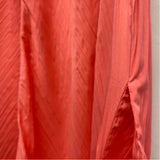 Soft Surroundings Size L Women's Peach Solid Maxi-Sleeveless Dress