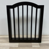 Dark Brown Pet Gate with Arched Top
