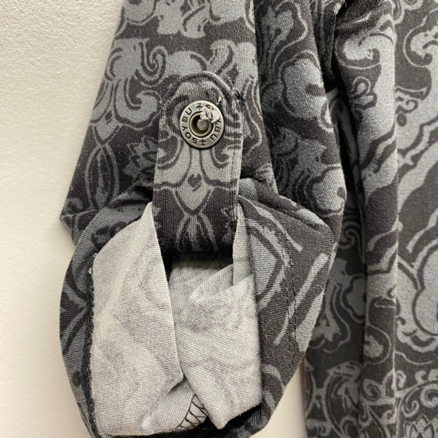 Soybu Size M Women's Black-Gray Pattern A Line Dress