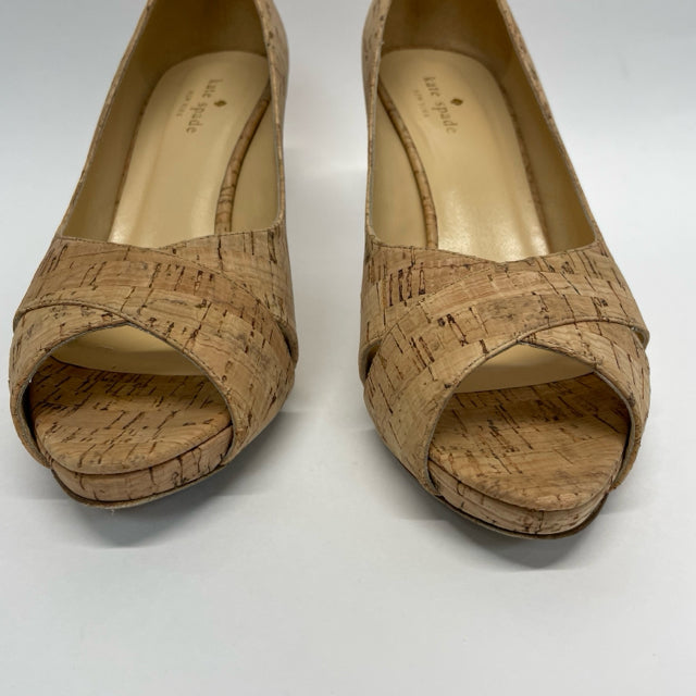 Kate Spade Size 10 Women's Tan Cork Pump Shoes