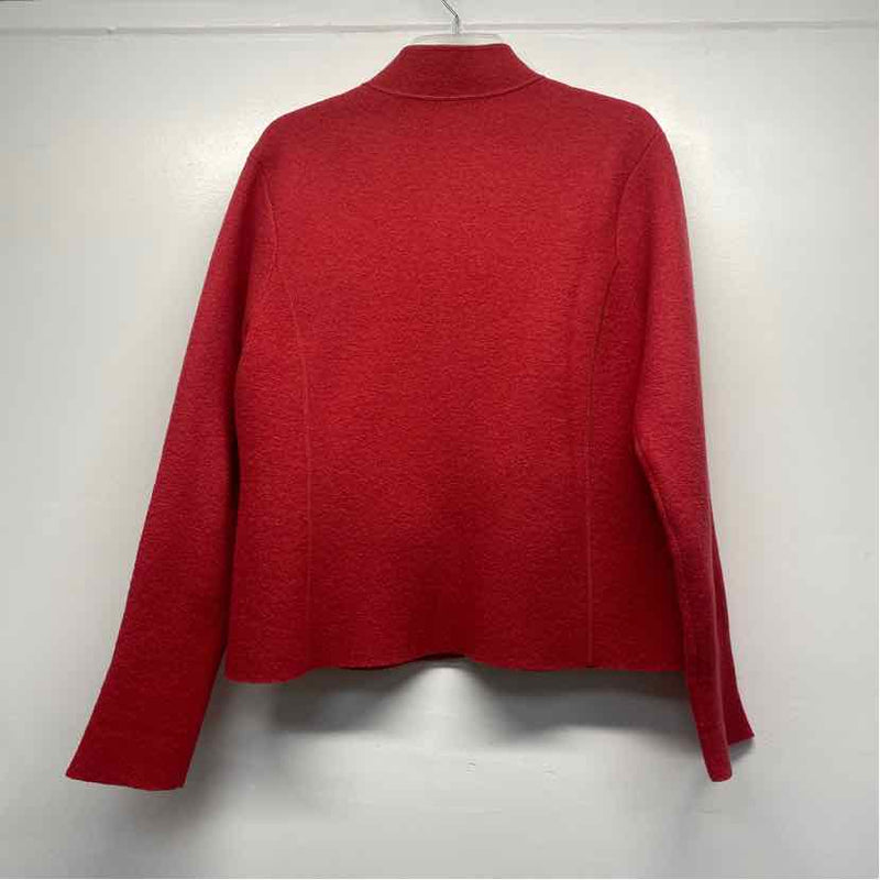 Eileen Fisher Women's Size S Coral Solid Zip Up Jacket