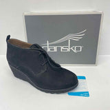 Dansko Size 38-7.5 Women's Black Solid Wedge Booties