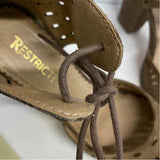 Restricted Size 8.5 Women's Taupe Cut Out Heel Shoes