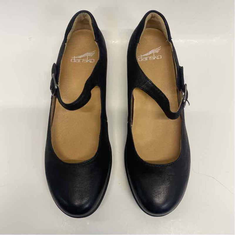 Dansko Size 38-7.5 Women's Black Solid Mary Jane Flats