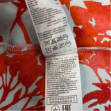 Banana Republic Size 8-M Women's Red-Aqua Pattern Fit And Flare Dress