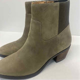 Vionic Shantelle Size 7 Women's Olive Green Solid Zip Up Booties