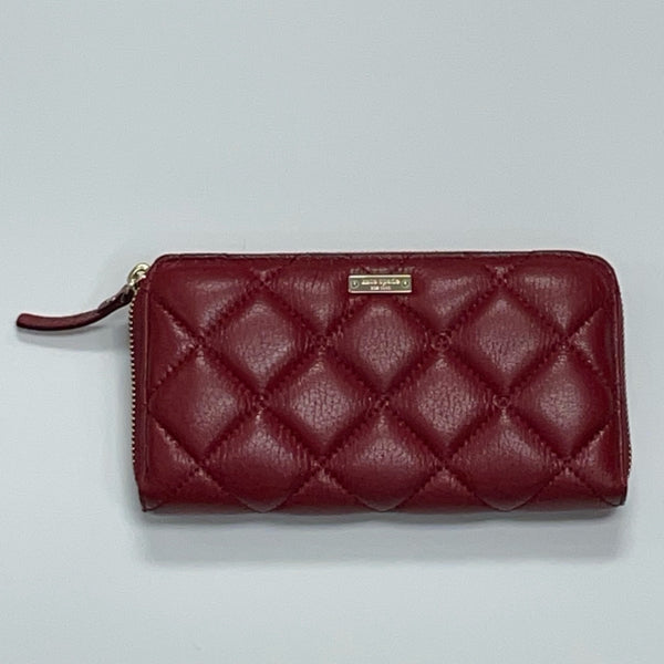 Kate Spade Red Quilted Leather Wallet
