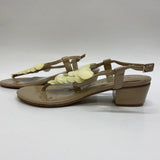 Talbots Size 6 Women's Tan Block Heel Sandals