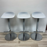 Set of 3 Ikea Light Gray Metal Stool