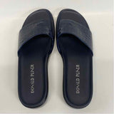Donald J Pliner Size 8 Women's Navy Animal Print Camel Toe Sandals