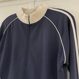 Tail Size S Women's Navy-White Color Block Jacket Activewear Top