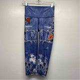 Niyama Sol Size S Women's Blue-Multi Print Capri Activewear Pants