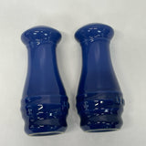 Le Creuset Blue Ceramic Salt & Pepper Shakers