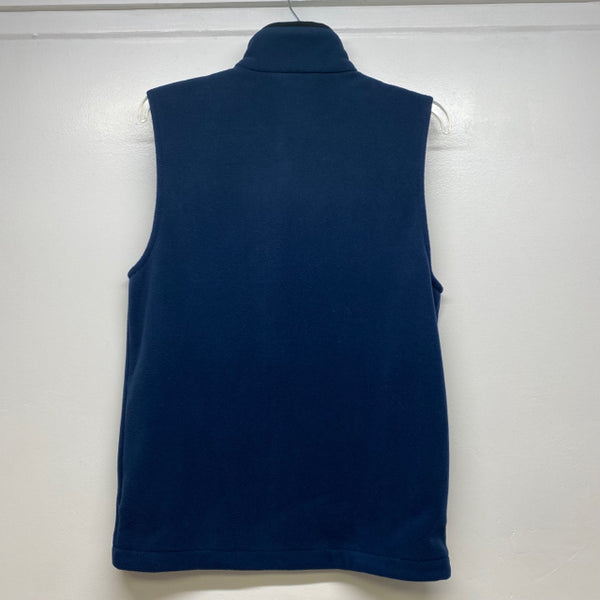 Columbia Women's Size S Blue Solid Zip Mock Neck Vest