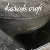 7 for all Mankind Size 27-4 Women's Black Solid Karah Crop Capri