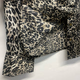 Jones New York Size 6- S Women's Black-Multi Animal Print Button Up Blouse