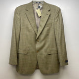 Daniel Cremieux 40 Men's Tan-Multicolor Wool Plaid Men's Jacket