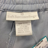 Soft Surroundings Size M Blue Solid Pull On Tencel Pants - Treasures Upscale Consignment